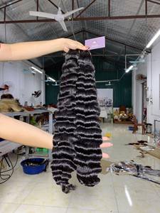 Wholesale High Quality 100% Vietnamese Remy Virgin <b>Hair</b> Extensions Deep Wave Cuticle Aligned High Grade Human <b>Hair</b> Bundle - Product Image 2