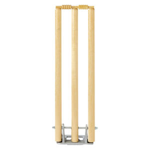 Wickets de cricket personalizados de marca paquistaní de alta calidad Wickets de resorte de madera con 3 tocones y 2 fianzas - Product Image 1