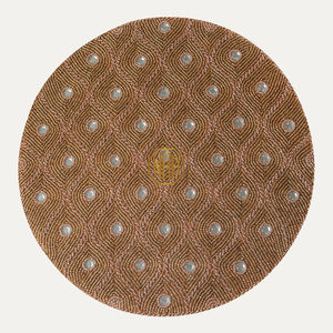 <b>Beaded</b> Linen <b>Placemats</b> Anti-Slip Home Decor Handmade Factory Exporter Bulk Wholesale Event Dining Accessories - Product Image 4