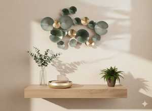 ศิลปะตกแต่งผนังโลหะด้วยการออกแบบกรอบดอกไม้ที่สมบูรณ์แบบสำหรับการเสริมสร้างผนังบ้านที่ทันสมัยด้วยการตกแต่งที่มีคุณภาพระดับพรีเมียม - Product Image 2