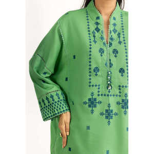 Conjunto de Traje de Terciopelo Jacquard Karandi de 3 Piezas para Mujer IUSTKSD-1362 - Product Image 1