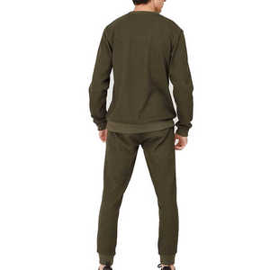 Nouvelle arrivée personnalisée Respirant Anti-Rides Séchage rapide Hommes Survêtement Casual Solide Polyester/Coton Matériau souple Prix bon marché - Product Image 3