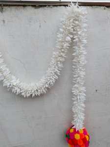 Puerta colgante de pared Bandarwal Diwali regalos Diwali decoración del hogar auspicioso boda decoración regalo jazmín Toran con oro Jhumki - Product Image 6