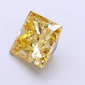 Diamant jaune cultivé en laboratoire Princess 2.03ct Fancy Intense Yellow VVS2 Cut Diamond / Loose Diamond - Product Image 6
