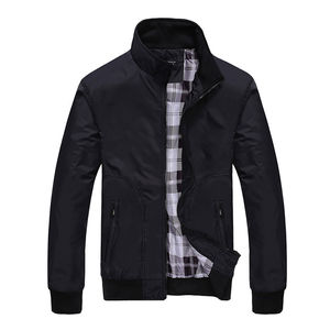 Blouson aviateur noir avec doublure coupe-vent d'hiver de haute qualité Blouson aviateur respirant et confortable pour hommes vente en gros - Product Image 1