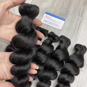 Extensions de cheveux vierges vietnamiennes à double trame, ondulées à la vapeur, longue durée, durables, prêtes à être expédiées - Product Image 3