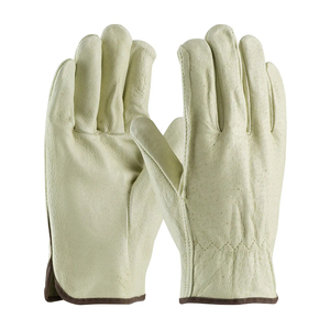 Gants de conduite en cuir pour hommes et femmes, en cuir de vachette, compatibles avec les écrans tactiles - Product Image 1
