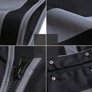 Gilet de sécurité réfléchissant imperméable haute visibilité ANSI classe 1 avec logo personnalisé pour la construction de routes - Product Image 2