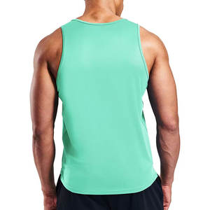 Camiseta sin mangas de secado rápido y transpirable al por mayor, camiseta sin mangas de bajo precio, ropa deportiva sin mangas para hombre - Product Image 2