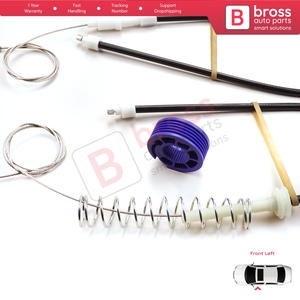 Kit de Reparación de Elevalunas Delantero Izquierdo BWR990 para Phaeton 3D MK1 2002-2016 V6 V8 W12 SWB LWB 3D1837461 - Product Image 5