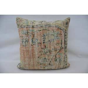 32x32 Pouces Beige Laine Kantha Patchwork Oreiller De Luxe Brodé Vintage Impression Coussin En Soie pour La Décoration Intérieure Tissé Sol Carré - Product Image 1