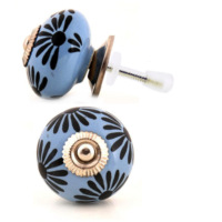 Boutons de meuble en céramique bleu tropical |   Poignées de tiroir |   Poignées de porte pour cuisine et chambre |   Meubles Commodes Armoires |   Décoration intérieure