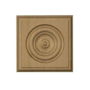 <b>Vintage</b> Natural Wooden Carving Applique Solid Wood Onlay Wooden <b>Ornament</b> Furniture Door Wall Classic Home Decorative Onlay - Product Image 1