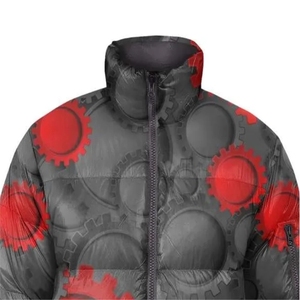 OEM logotipo personalizado al aire libre cálido invierno Puffer chaquetas de los hombres puffer chaqueta-naranja chaqueta al aire libre - Product Image 3