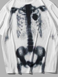 Camiseta lavada con ácido Vintage de tendencia para hombre 100% algodón suave estampado Digital en Pakistán - Product Image 3