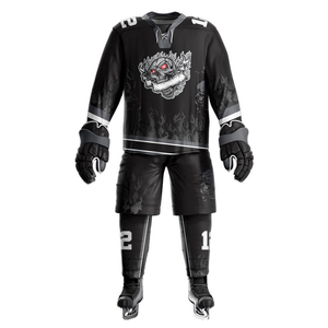 Uniforme de Hockey sobre Hielo de Último Diseño, Alta Calidad, Nuevo, Hecho de Poliéster, Uniforme de Hockey sobre Hielo Elegante y de Calidad con Servicio OEM - Product Image 1