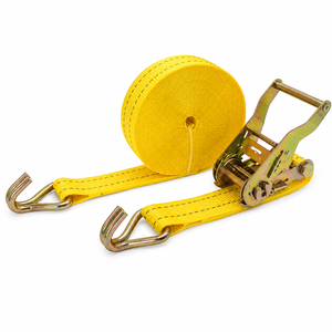 Truck Load Restraint Ratchet Tie Strap Polyester 38mm 1500kg High Tensile CE Certified Provina <b>Cargo</b> Transportation Custom - Product Image 1