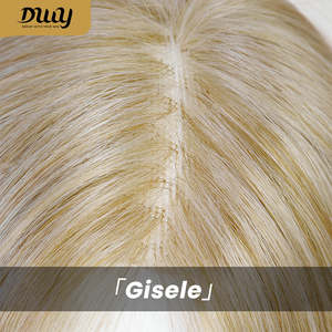 (US Only) Gisele-DWY Natural Wavy Blonde Synthetic <b>Wig</b> 136 Free Part Mid-Length Lace Front Transparent Lace Natural Wavy Blonde - Product Image 6