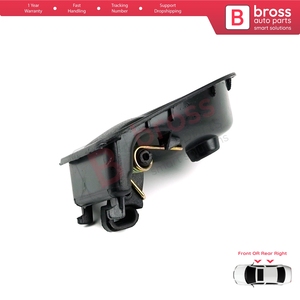 Manija interior derecha de la puerta BDP91 color negro para Kangoo MK1 KC FC Twingo MK1 C06 S06 Kubistar X76 8200259376 - Product Image 5
