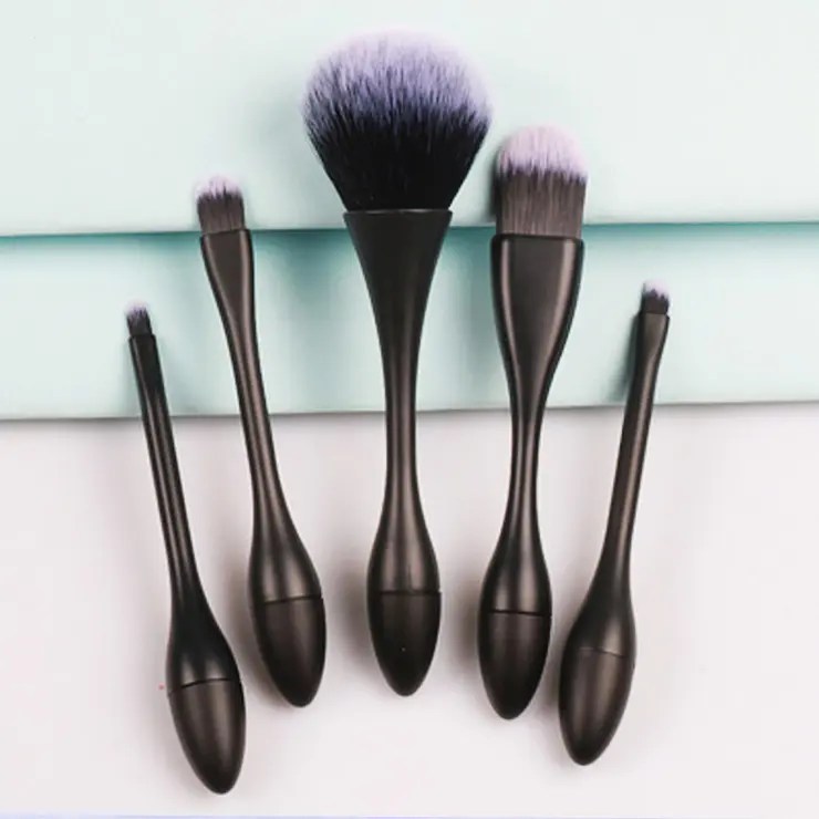 New Products Small High Quality Portable 5Pcs Mini Makeup Brush Set Soft Cosmetic Brushes