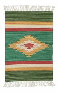 Alfombra Rectangular de Algodón Tejida a Mano con Diseño Moderno, Reversible, Lavable a Máquina, Ideal para Hogar, Camping, Viajes y Ejercicio - Product Image 2