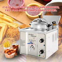 Friteuse à pression électrique de table TENSHINE certifiée CE, mini friteuse à poulet KFC, friteuse compacte commerciale pour petits lots