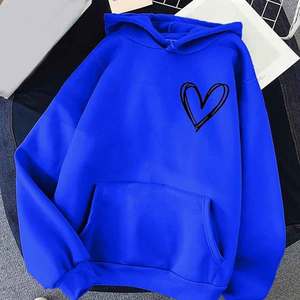 เสื้อฮู้ดแขนยาวมีฮู้ดสำหรับผู้หญิงเสื้อฮู้ดผ้าฟลีซปักลายเสื้อกันลมใส่ได้ทั้งชายและหญิงสไตล์ฮิปฮอปฤดูหนาว - Product Image 6