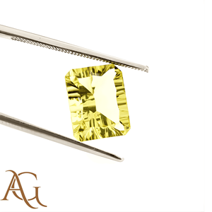 Cuarzo limón natural cóncavo, tallado con láser, tallado en intaglio, piedra preciosa suelta, precio de fabricante al por mayor, para fabricación de joyas, octava - Product Image 1