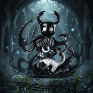 Aixlan the Hollow Knight 12cm <b>Resin</b> Figurine ODM Action <b>Figures</b> Set for Collecting and Decorating Boxed Anime Accessories - Product Image 2