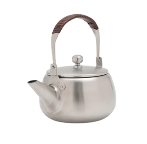 Blanche cổ điển cà phê du lịch ngoài trời cắm trại nhỏ ngay lập tức mềm khách sạn thép không gỉ ấm trà có thể gập lại - Product Image 1