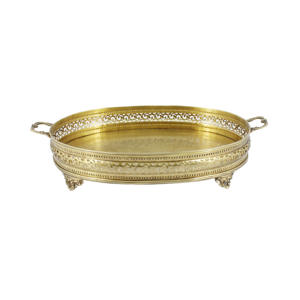 Plateau à chocolat Design classique plateau de service en métal de qualité élégante plat de vente chaude et plateau couleur or pour la décoration de la maison - Product Image 3