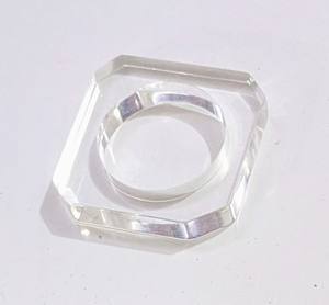 Servilleteros acrílicos transparentes de calidad superior con bordes cortados para bodas y decoraciones de mesa de restaurante - Product Image 1