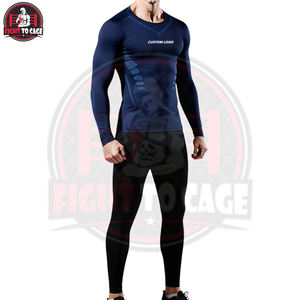 Rashguard 2 pièces imprimé en Spandex/Nylon, séchage rapide, qualité supérieure, haute performance, confortable, design unique, lavable en machine - Product Image 2