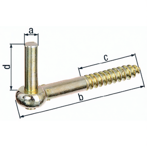 Stainless Steel Screw-in <b>Clamp</b> 13x155mm GAH Product Category <b>Clips</b> - Product Image 3