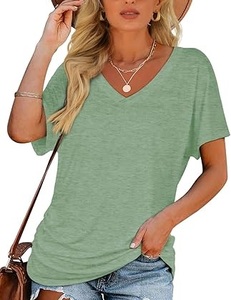 Camisetas con Cuello en V, Manga Corta, Alta Calidad, Nuevos Estilos Casuales, 100% Algodón, Transpirables, Ecológicas, Tela Oxford, Camisetas Personalizadas - Product Image 3