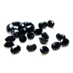 Onyx noir de la meilleure qualité, rond brillant, coupe à facettes, pierres précieuses en vrac pour la fabrication de bijoux, vente en gros - Product Image 2