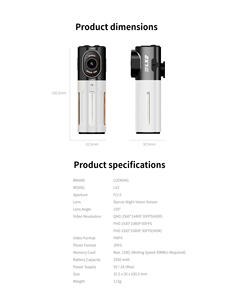 G-Sensor Verrouillage automatique des fichiers d'urgence pour protéger les images critiques LX2 Trekcam - Product Image 6