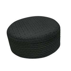 Ilyas Men's Custom Logo Embroidered Kufi <b>Cap</b> Polyester <b>Ethnic</b> <b>Hat</b> for Prayer & Casual Daily Wear - Product Image 1