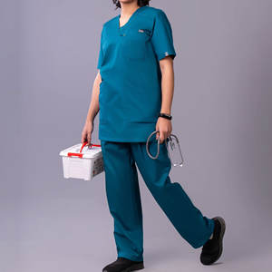 2026 Custom Medical Teal <b>Nursing</b> Scrub Sets Female Jogger Hospital Uniforms Wholesale Nurse Apparel - Product Image 2