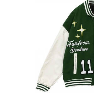 Personalizado Unisex Varsity chaqueta bordado impresión béisbol Universidad uniforme Streetwear prendas de vestir exteriores para todas las estaciones - Product Image 2