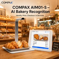 Caméra de reconnaissance IA COMPAX AIMOS-01 2TOPS NPU 2MP HDR Multi-OS pour système de caisse de boulangerie et de vente au détail 4 Go de RAM 8 Go de mémoire flash