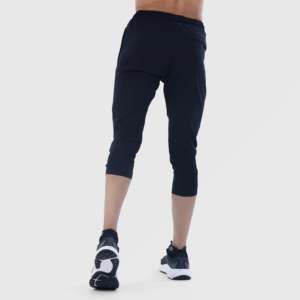 Shorts noirs pour hommes avec caractéristiques de résistance 3/4 - Product Image 2