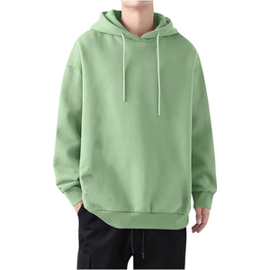 Sweat-shirts et sweats à capuche pour hommes en coton 100% lourd, couleur unie, impression sérigraphique personnalisée, hiver - Product Image 4