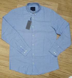 Haute qualité 100% coton Oxford hauts hommes à manches longues affaires chemise formelle Slim Fit doux automne ODM approvisionnement - Product Image 2