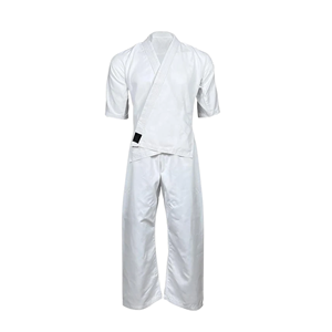 Uniforme d'arts martiaux mixtes unisexe 100% coton blanc coupe régulière adulte tissu léger 400g - Product Image 4