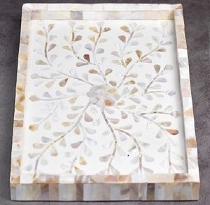 Bandeja para servir postres de Chocolate de Metal de madera de estilo árabe, cuenco 100% seguro para alimentos para Ramadán Diwali, bandejas decorativas, precio al por mayor - Product Image 1