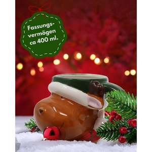 Taza de Reno 3D Pintada a Mano, 200 ml de Capacidad, Apta para Lavavajillas, con Logotipo por Transferencia de Calor y Cuchara, para Regalos Promocionales - Product Image 4