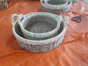 Achats en ligne meilleure vente bon prix jacinthe d'eau panier de rangement ménager avec poignée - Product Image 4