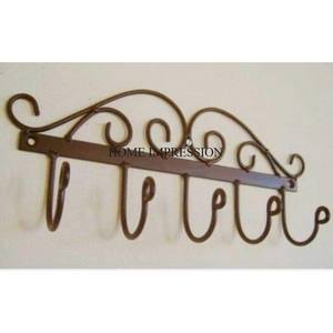 Crochets et supports de haute qualité en bois et en métal avec revêtement en poudre de couleur noire, pour suspendre les vêtements et les objets - Product Image 2