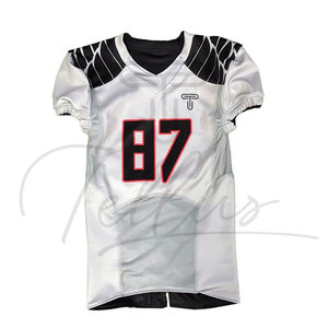 Nuevo Diseño de Camiseta de Fútbol Americano de Manga Corta, Impresa, Color Personalizado, Logotipo Personalizado, Servicio OEM, Venta Especial, Ropa de Equipo para Hombre - Product Image 3